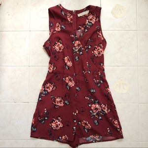 Rose butterfly romper